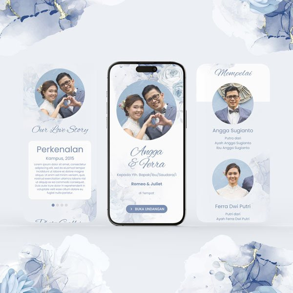 Undangan Digital - Blue Serenity
