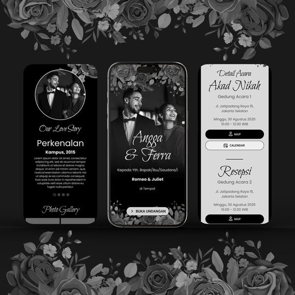 Undangan Digital - Black Elegance